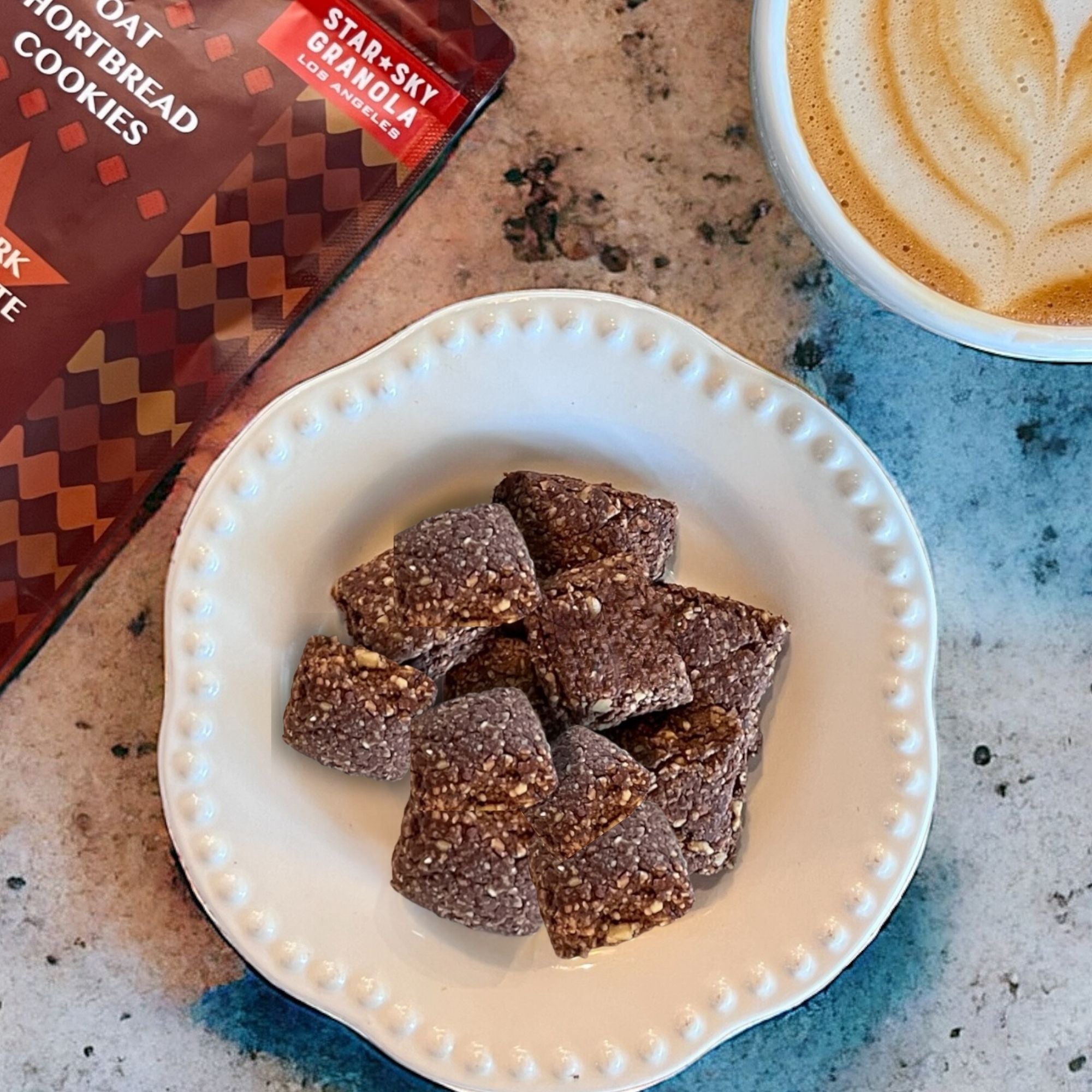Star Sky 70% Dark Chocolate Oat Shortbread Cookies - Vegan